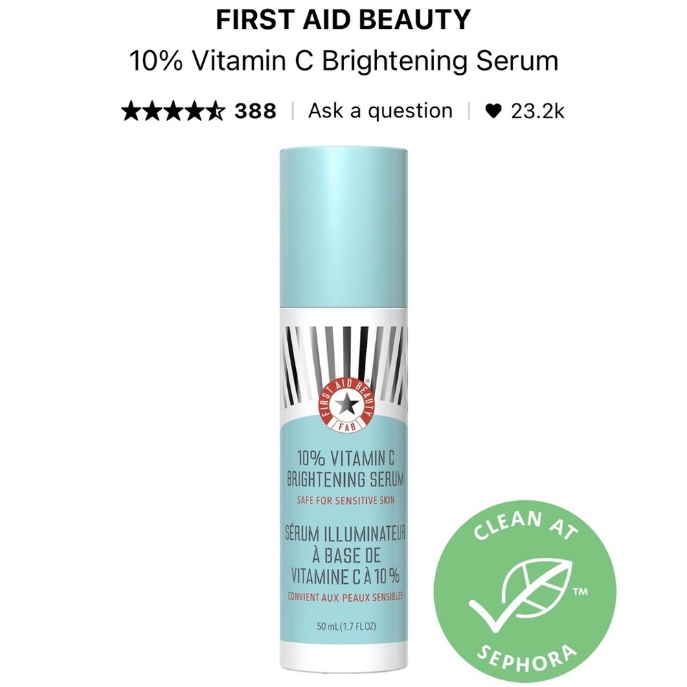 First Aid Beauty 10% Vitamin C Brightening Serum